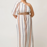 BAHIA One Shoulder Linen Viscose Dress