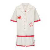 DEL MAR Shirt Set | LOBSTER RED