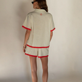 DEL MAR Shirt Set | LOBSTER RED