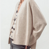 N.99 Cashmere Blend Oversized Cardigan