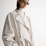 LEONORA Trench Coat | BONE