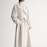 LEONORA Trench Coat | BONE