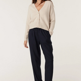 PURE CASHMERE V Cardigan | OATMEAL