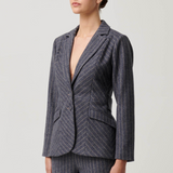 OAKLYN Blazer | Bluestone Stripe