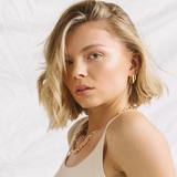 FARRAH Gold Link Earrings