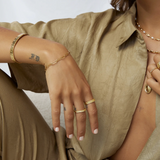 EROS Gold Textured Ring | MEDIUM