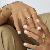 EROS Gold Textured Ring | MEDIUM