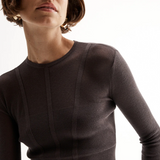 SILIA Knit Top | CHOCOLATE