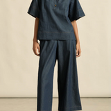 INSINUATE Top | DARK CHAMBRAY