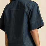 INSINUATE Top | DARK CHAMBRAY