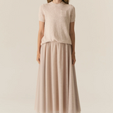POSAY Tulle Skirt | PEBBLE