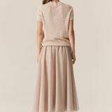 POSAY Tulle Skirt | PEBBLE