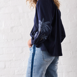 FREYA Jean Side Panel | WATERFALL