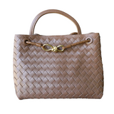 PL Woven Nutbuck Bag | COGNAC LEATHER