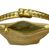 PALOMA Raffia Handbag | GOLD
