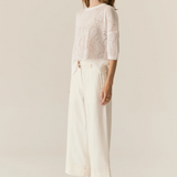CARSEN Crop Denim Pant | ECRU
