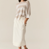 CARSEN Denim Skirt | ECRU
