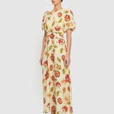 ODESSA Maxi Dress | BUTTER/RED
