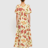 ODESSA Maxi Dress | BUTTER/RED