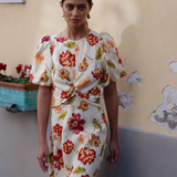 ODESSA Maxi Dress | BUTTER/RED