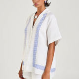 COLLARED SS Shirt | SOL SCRIPT