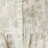 GRACIE Linen Dress | PALM PRINT