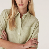 PURE Linen Shirt Dress | PISTACHIO