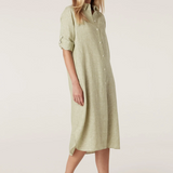 PURE Linen Shirt Dress | PISTACHIO