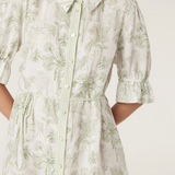 AVONDALE Linen Dress | PALM PRINT