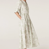 AVONDALE Linen Dress | PALM PRINT