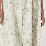 AVONDALE Linen Dress | PALM PRINT
