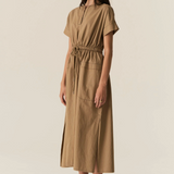 AVRID Drawcord Dress | KHAKI