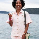 MARLA Denim Shirt | PINK