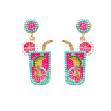 COCKTAIL Earrings | BRIGHT PINK