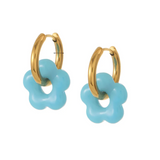 FLEUR Hoop Earrings | SKY BLUE