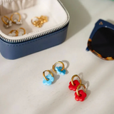 FLEUR Hoop Earrings | SKY BLUE