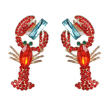 LOBSTER Earrings | BRIGHT RED