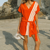 TROPIQUES Terry Dress | APPLE RED