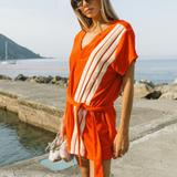 TROPIQUES Terry Dress | APPLE RED