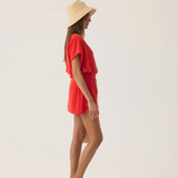 TROPIQUES Terry Dress | APPLE RED