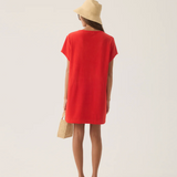 TROPIQUES Terry Dress | APPLE RED