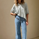 FREYA Jean | Plait pocket | 70s Blue