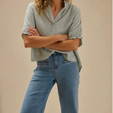 FREYA Jean | Plait pocket | 70s Blue