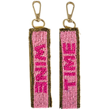 BEADED Keychain | WINE TIME