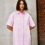 FREYA Dress | BLUSH WASH DENIM