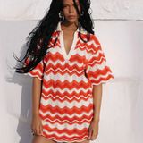 LEIGHTON Mini Dress | CORAL