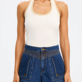 RHEA Halter Top | CREAM
