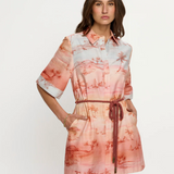 SUNSET Shirt Mini Dress