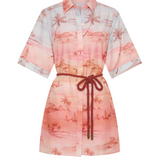SUNSET Shirt Mini Dress