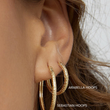 ARABELLA Gold Hoop Earrings